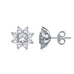 Flower Cluster Diamond Studs Earring